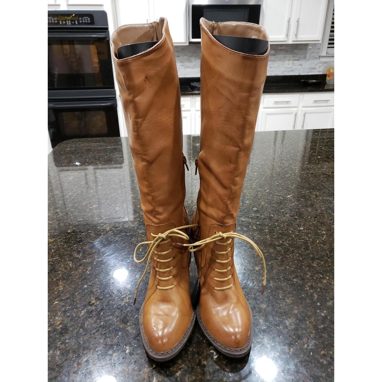 Preloved Women's Knee high Boots - Brown - US 8 – Sophia & Lee Knee High Boots Womens …