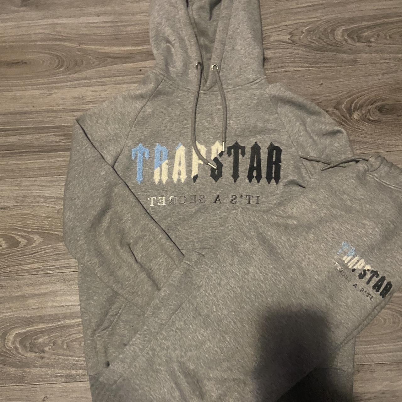 TRAPSTAR CHENILLE DECODED TRACKSUIT GREY ICE SMALL Depop
