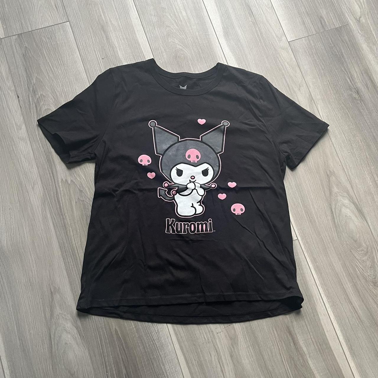 adorable kuromi tee details: size large | brand is... - Depop