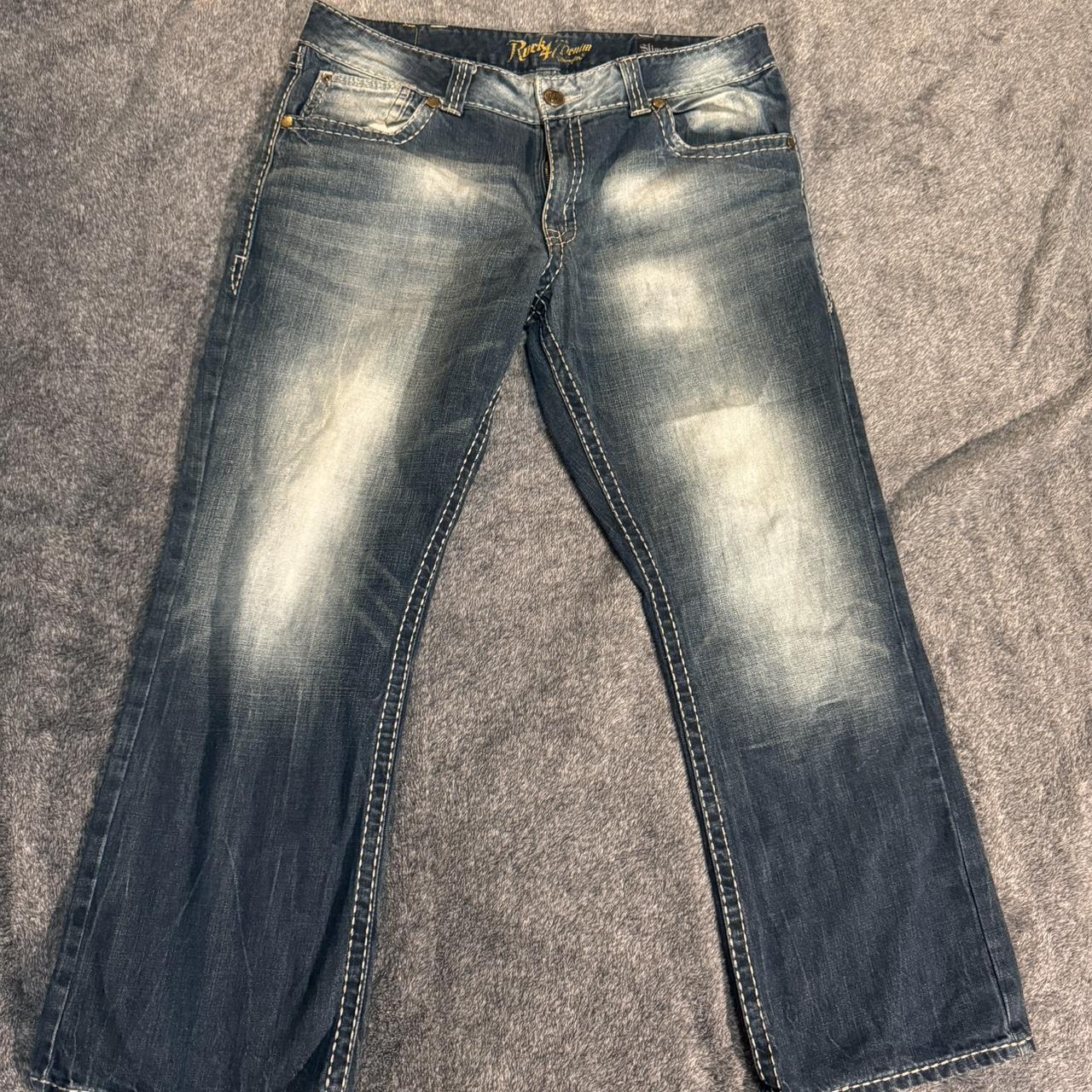 Rock 47 Denim Wrangler jeans rock revival style Depop