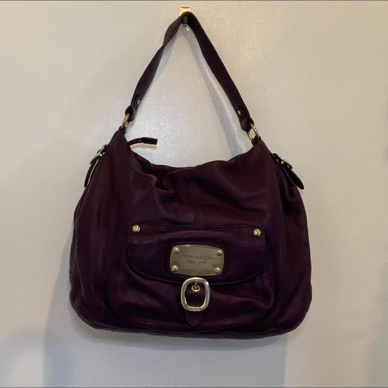 Michael Kors MK Small Hamilton Crossbody Bag Purple Leather Python Purse |  eBay