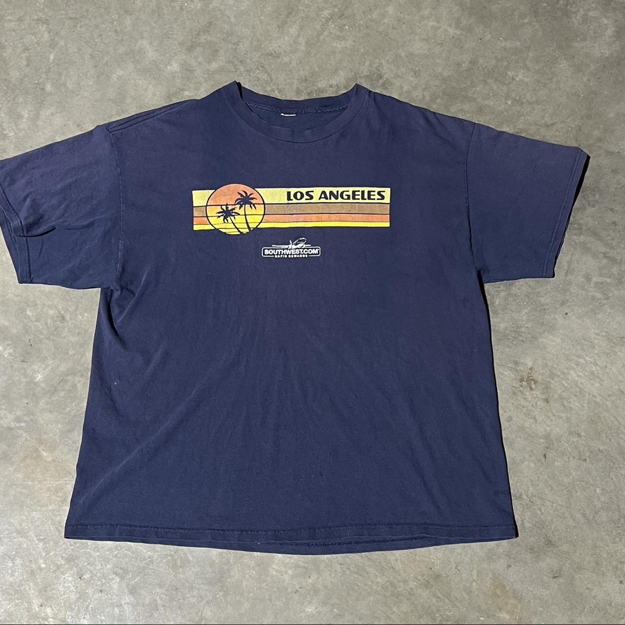 Supreme Men's Navy and Purple T-shirt | Depop