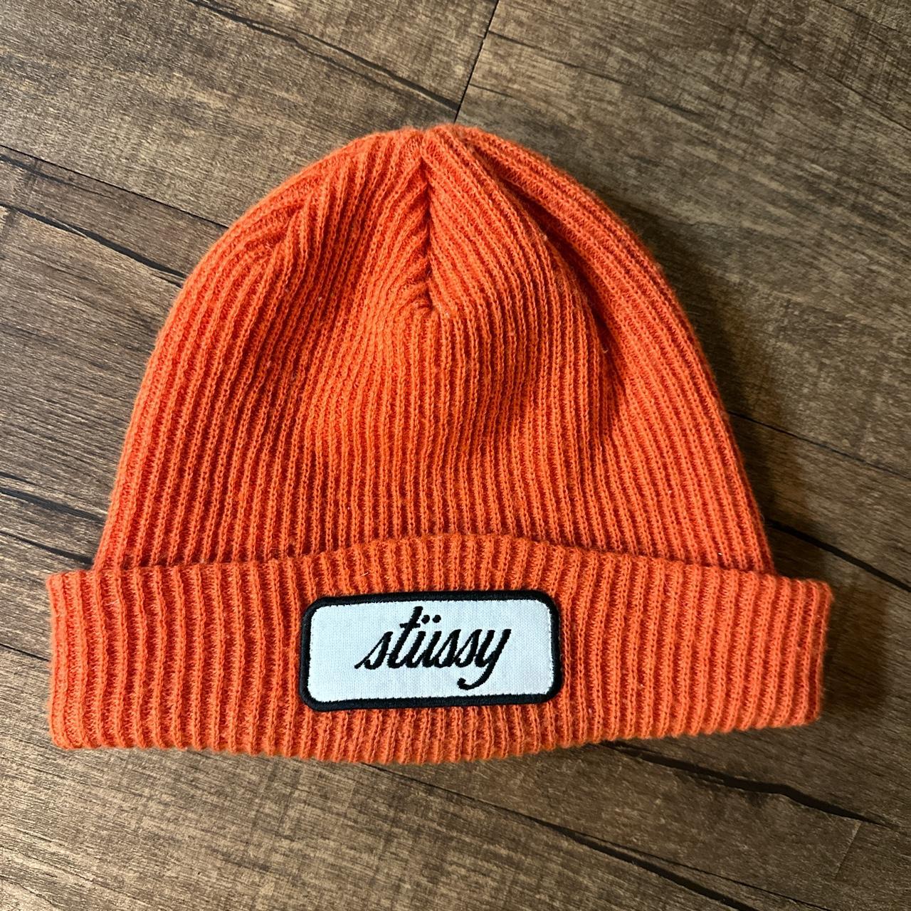 Orange supreme-beanie - Depop