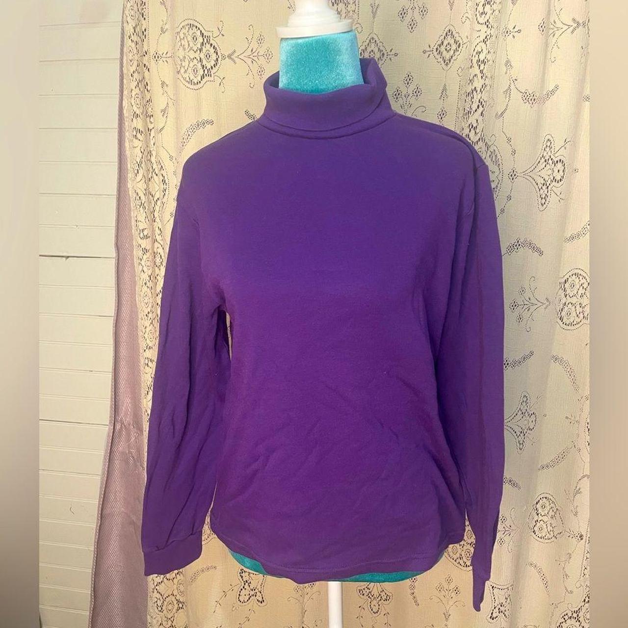 Basic Editions Women's Shirt - Purple - 10 – Basi… - image 1