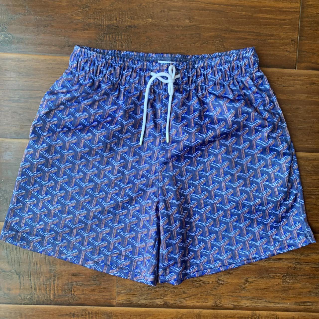 Goyard Pattern Mesh Shorts discount Blue XXL