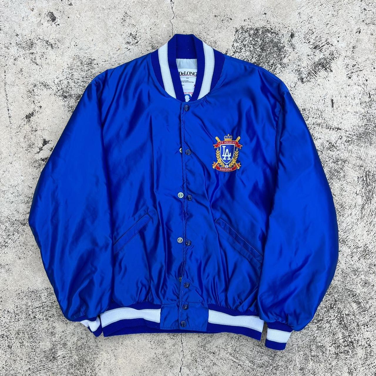 Los Angeles Dodgers Vintage Jacket Black and white - Depop