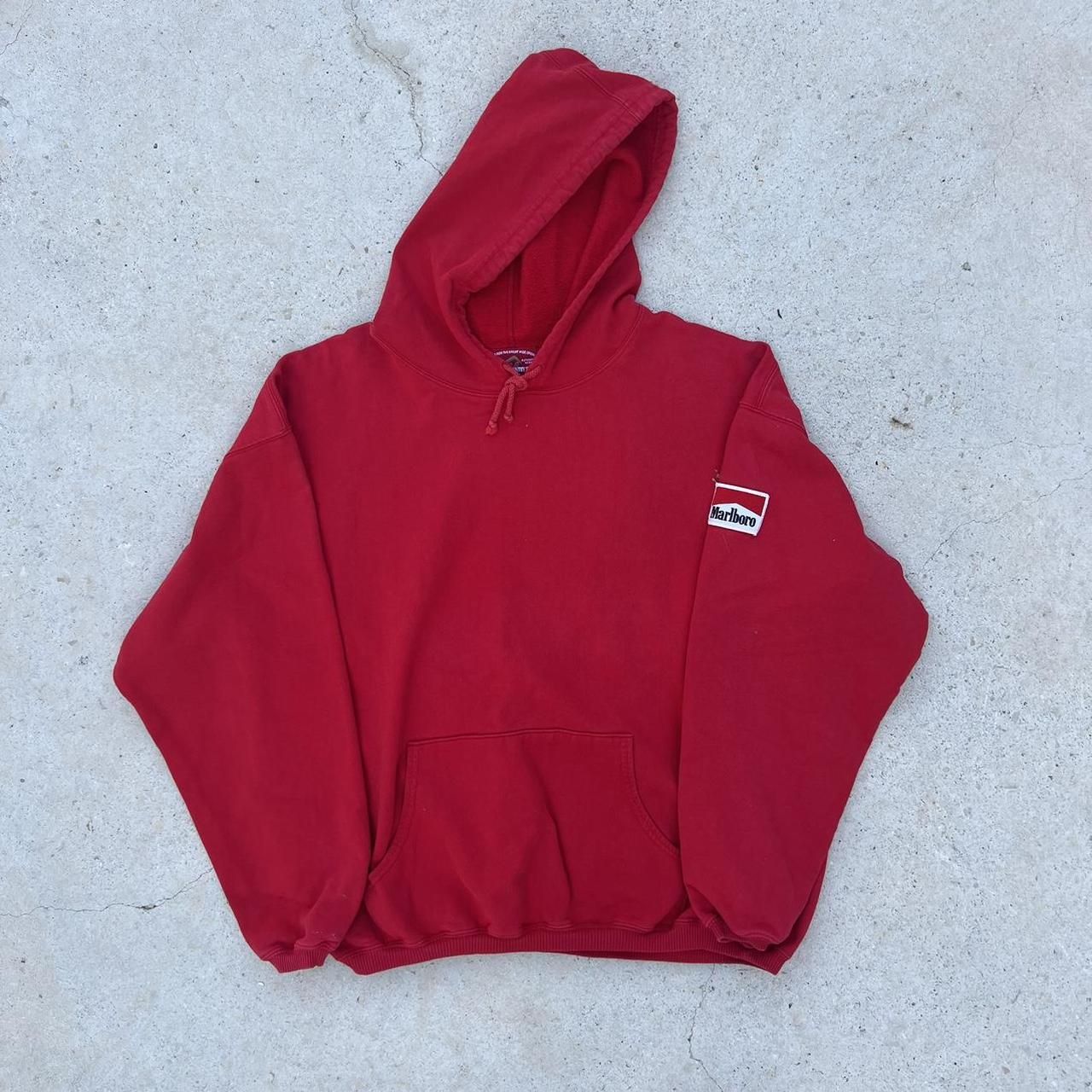 90’s Vintage Marlboro hoodie - Depop