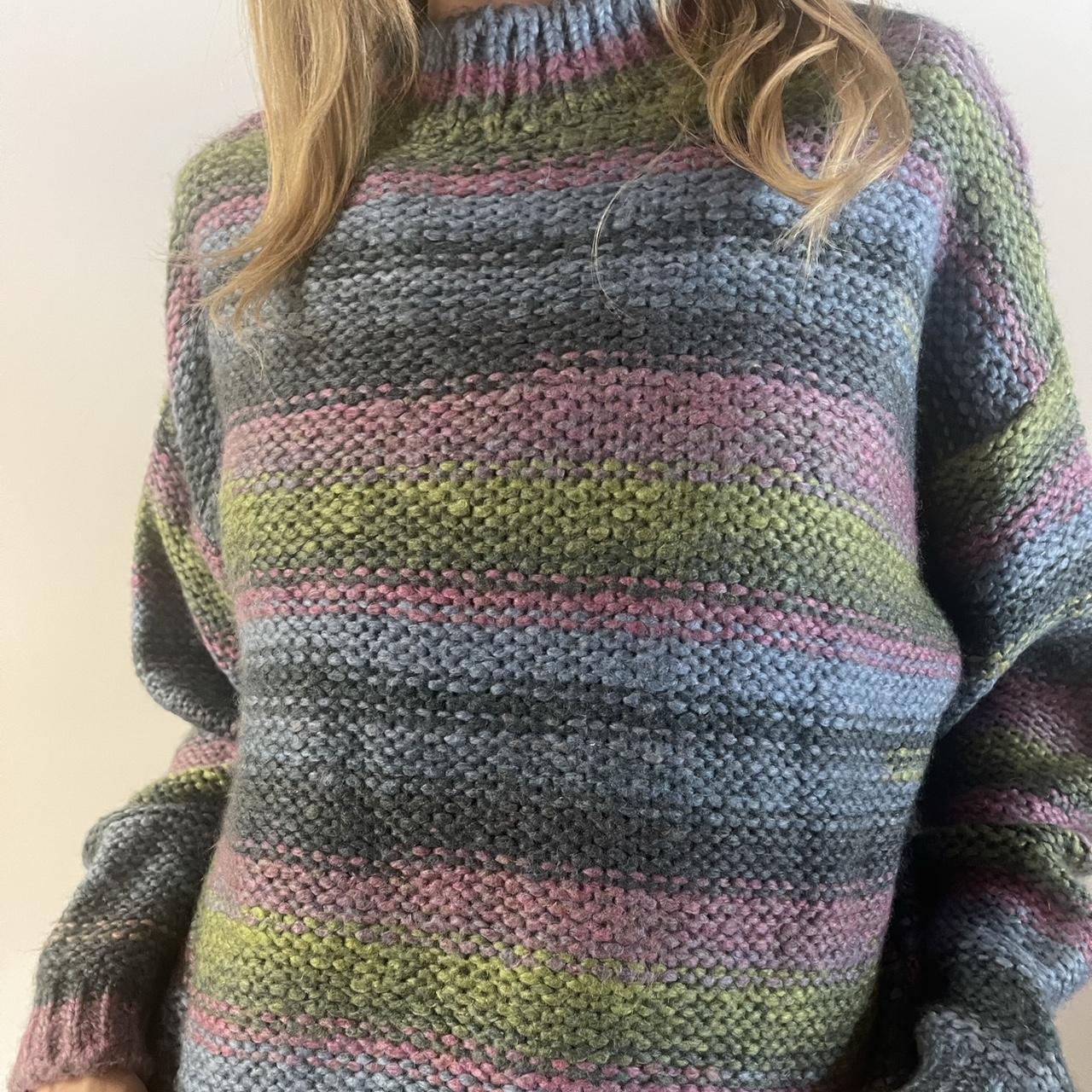 ASOS Design Multi Color Knitted Sweater Comfortable