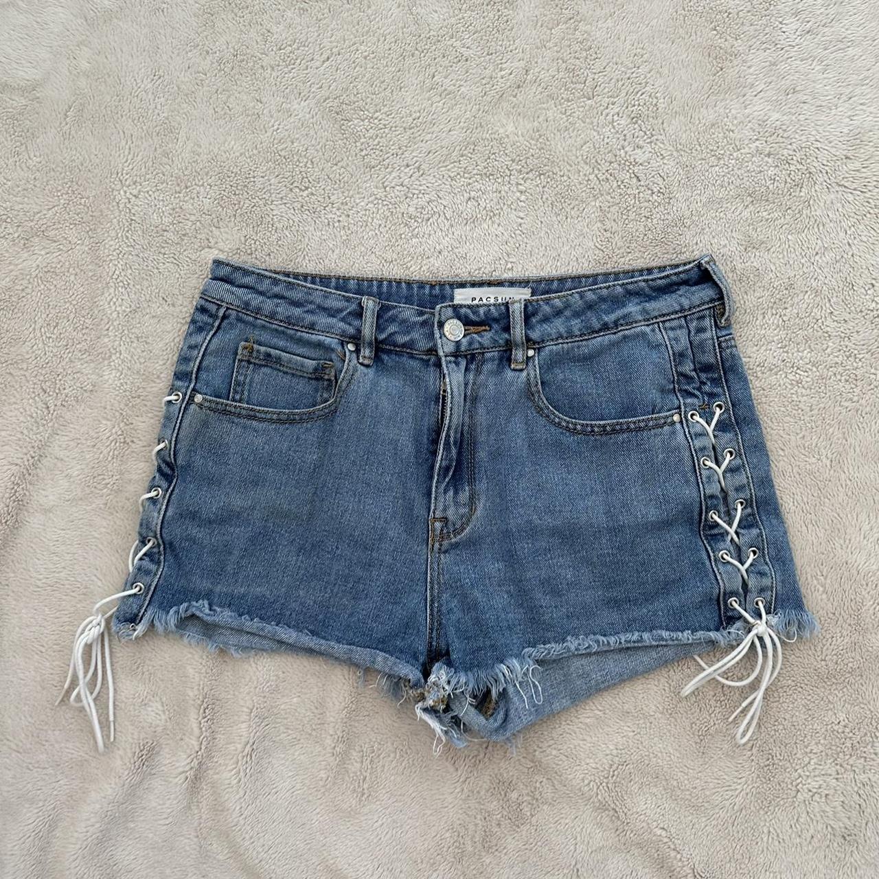 Side Buckle Denim Shorts | New by BeWicked | SexyShoes.com – SEXYSHOES.COM