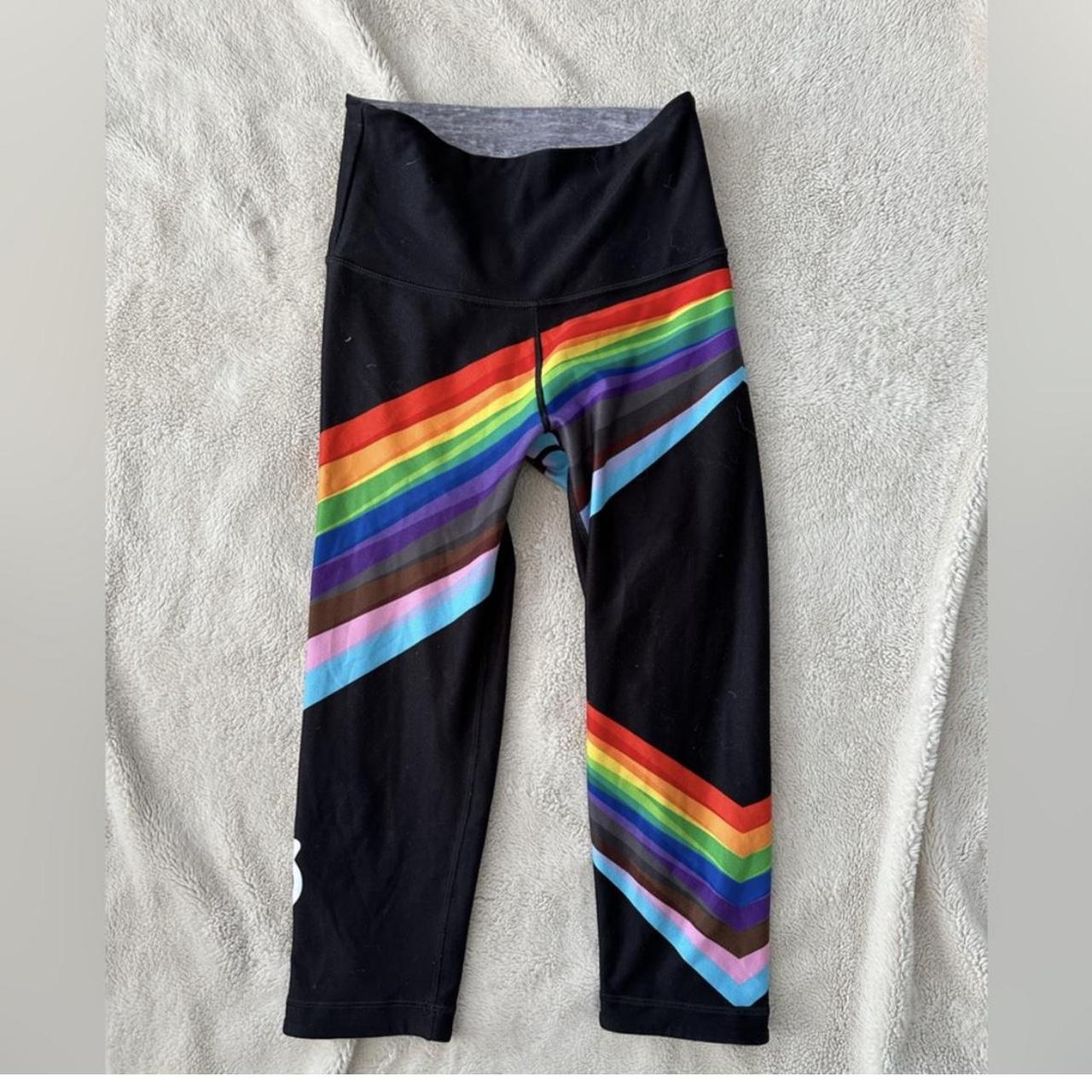 Peloton x WITH Reversible Pride Rainbow Leggings Size Small