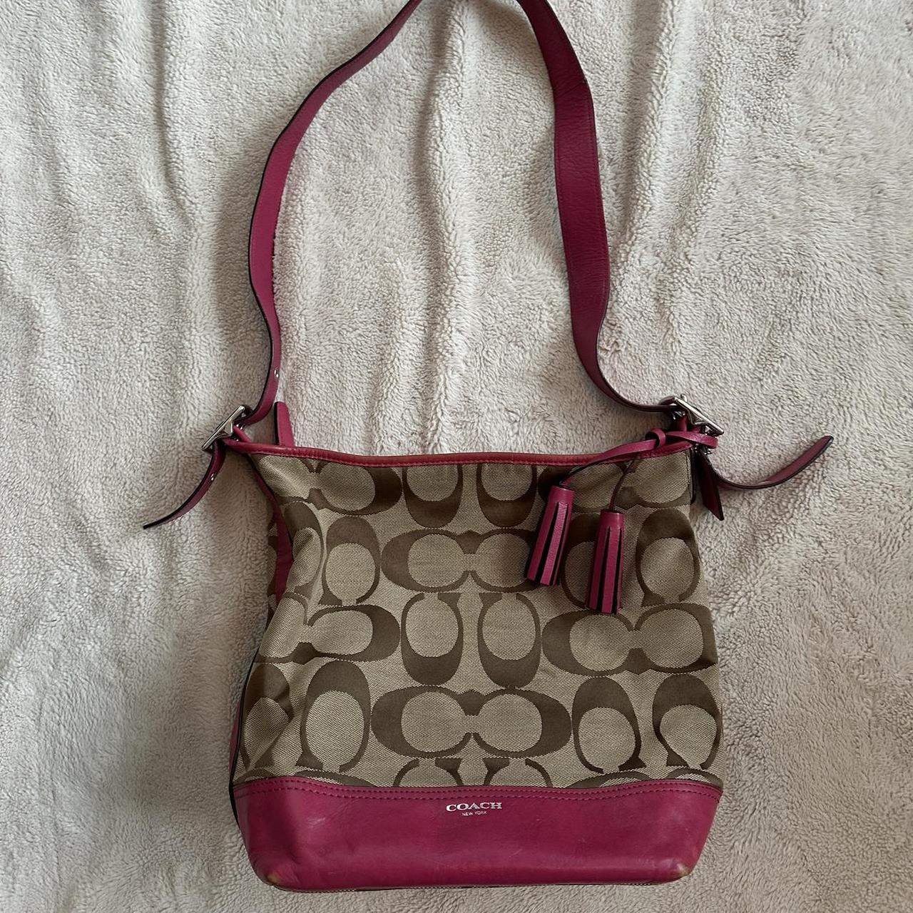 Coach Legacy Signature Duffle Shoulder Bag 21149 Depop