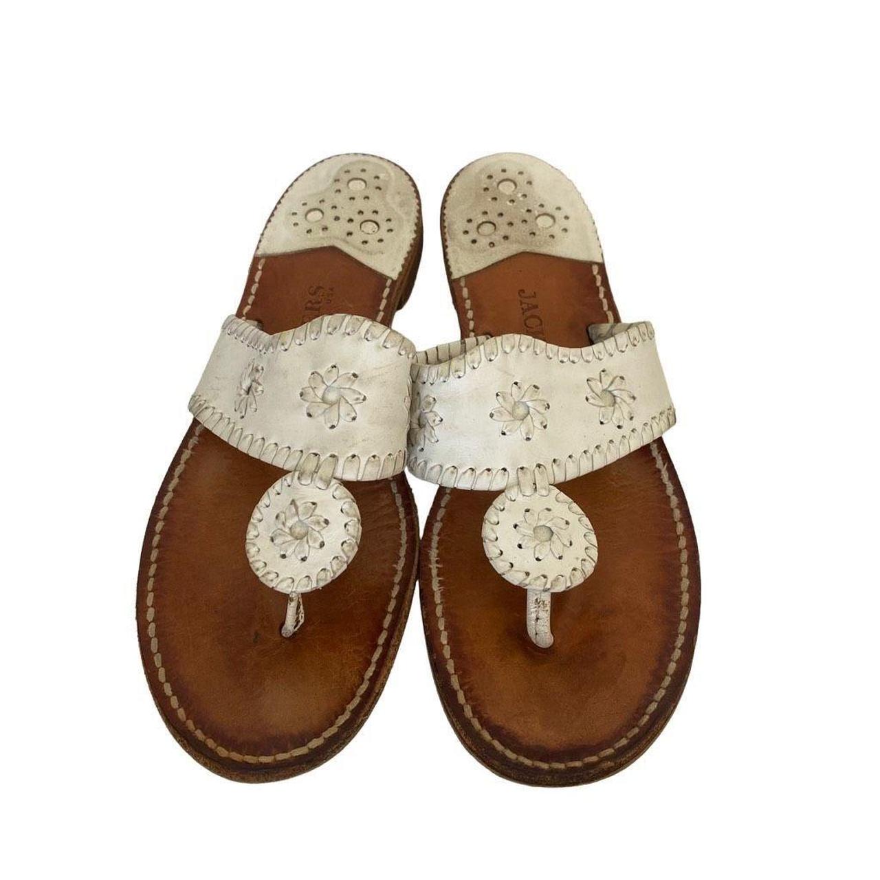 Jack Rogers Leather Braided Flat Sandals - Seagate - QVC.com