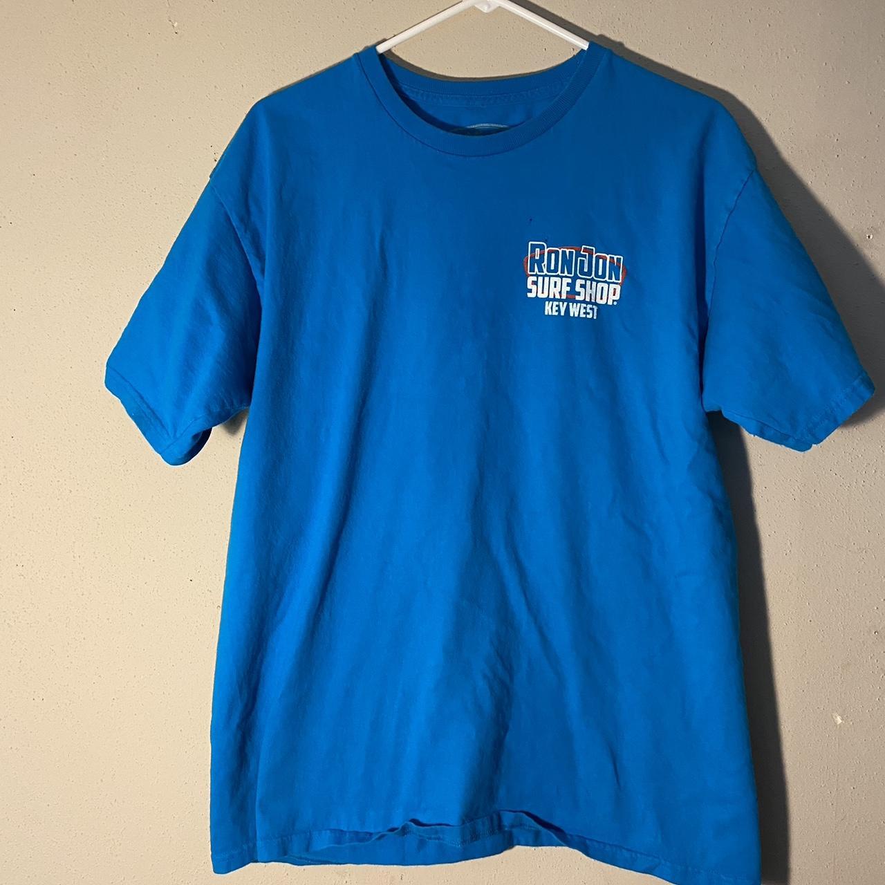 Ron Jon Surf Shop Key West Mens T-shirt Large Blue... - Depop