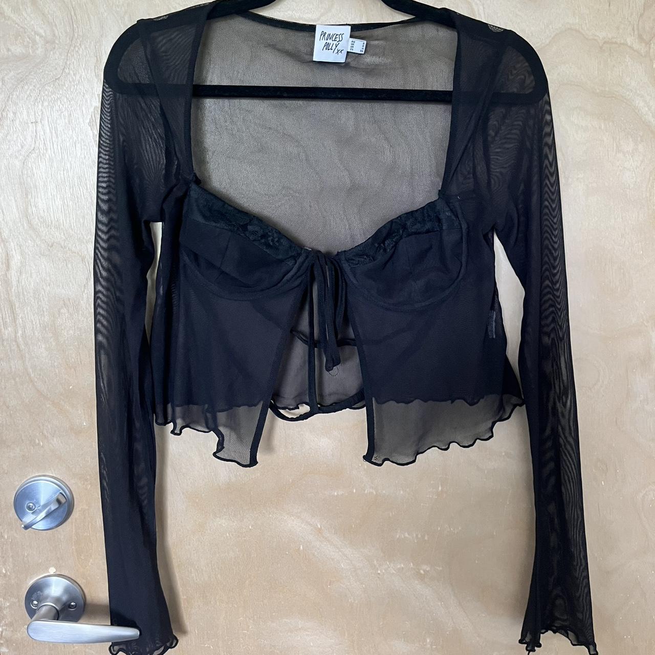 Princess Polly Women's Crop top Black – Black Top