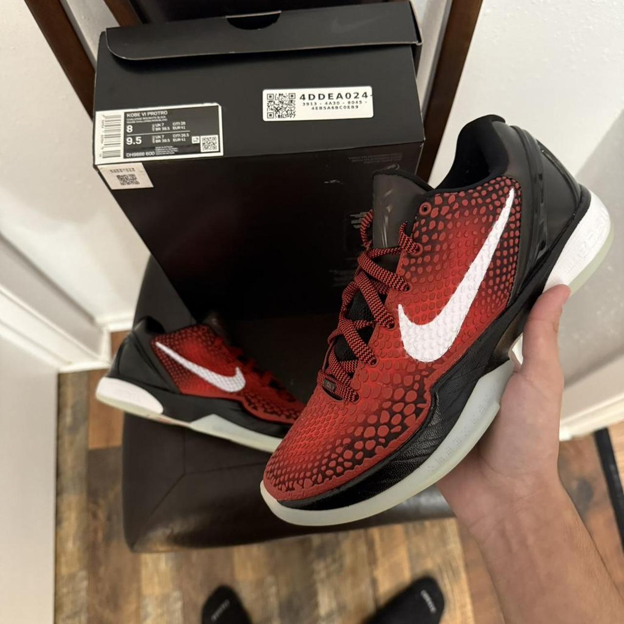 Nike Men's Sneakers - Red/Burgundy - US 8 – Kobe … - image 1