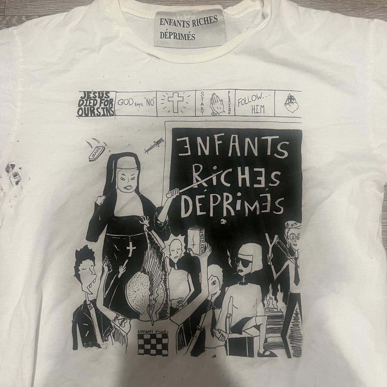 Enfants Riches Déprimés Men's White and Black T-shirt