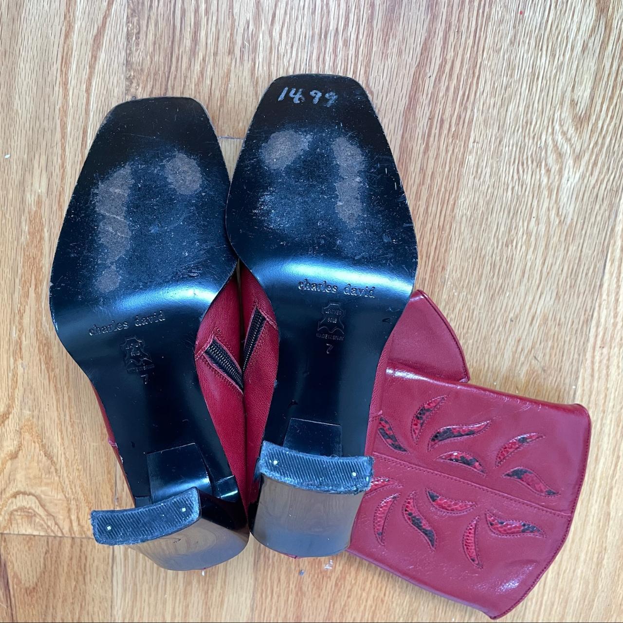 Charles David Women's Mid calf Boots - Red - US 7… - image 6