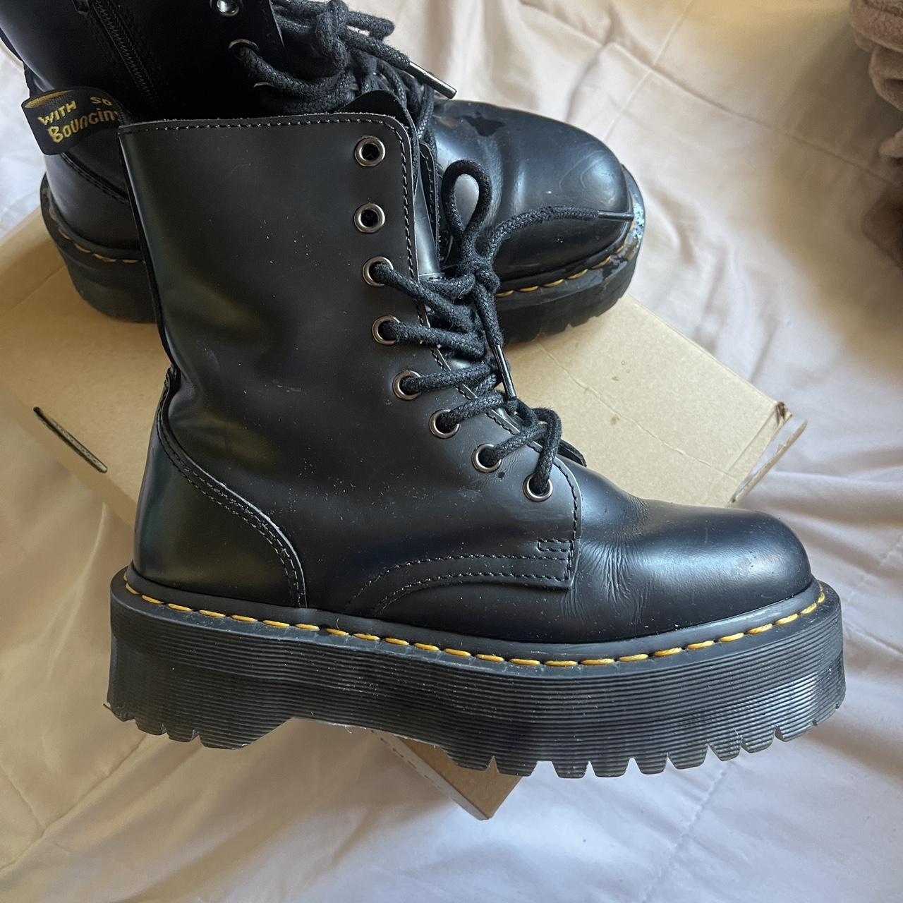 barely used jadon doc marten boots -worn maybe 5... - Depop