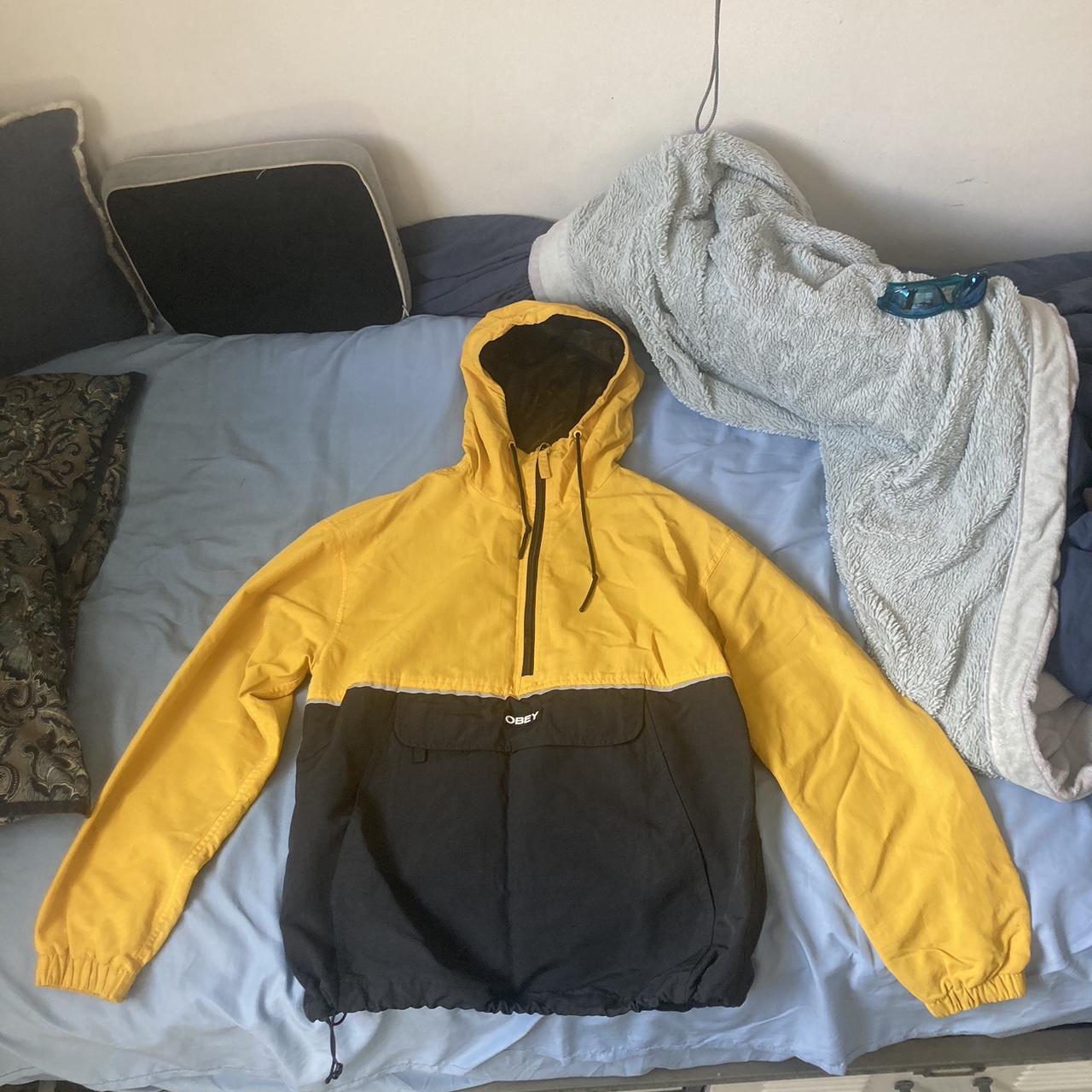 Obey shop yellow windbreaker