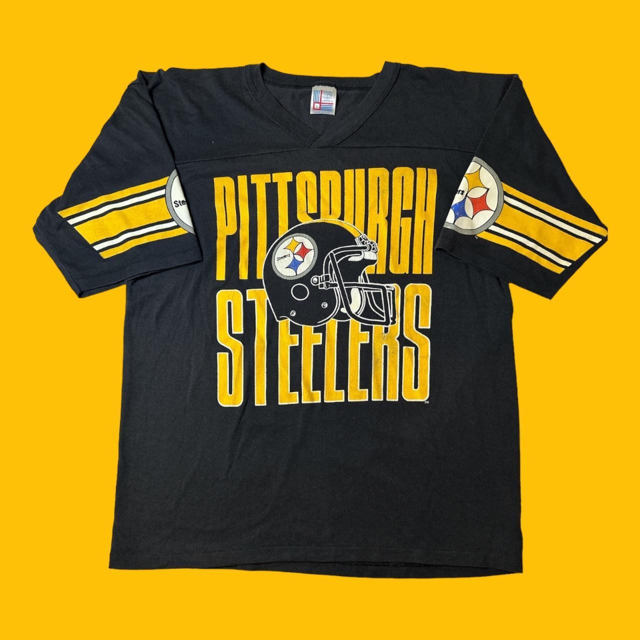 Vtg 80s #Pittsburgh #Steelers Shirt Mens L #Striped - Depop