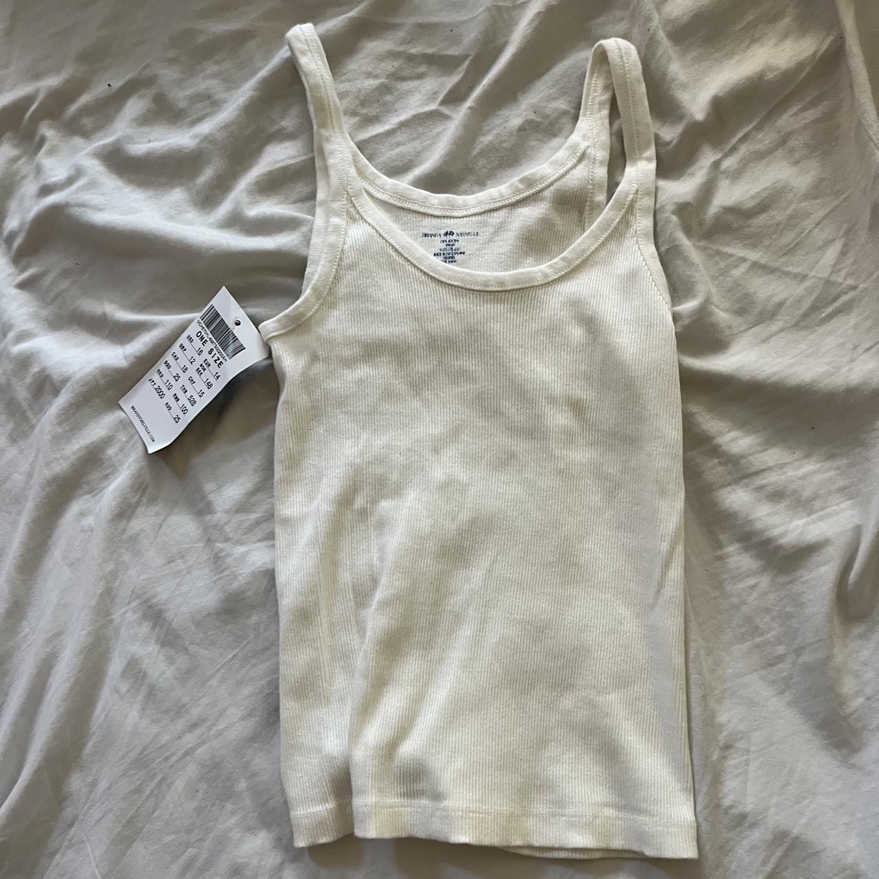 Brandy Melville White Tank Top Brand new with tags,... Depop