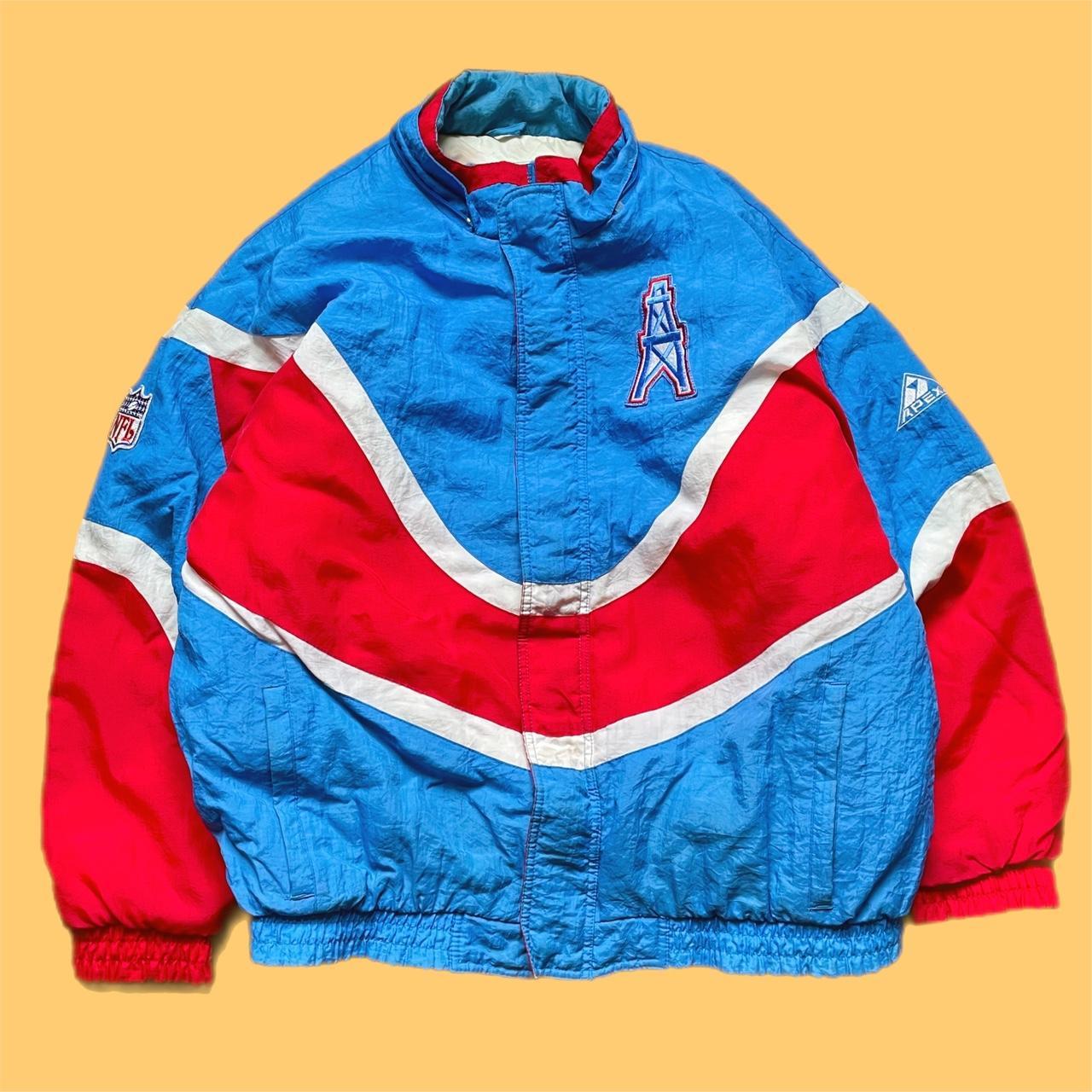 vintage 90s houston oilers apex one puffer... Depop
