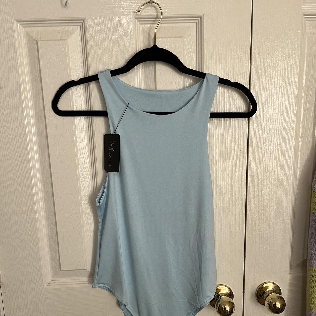 Women's Blue Bodysuit | Depop