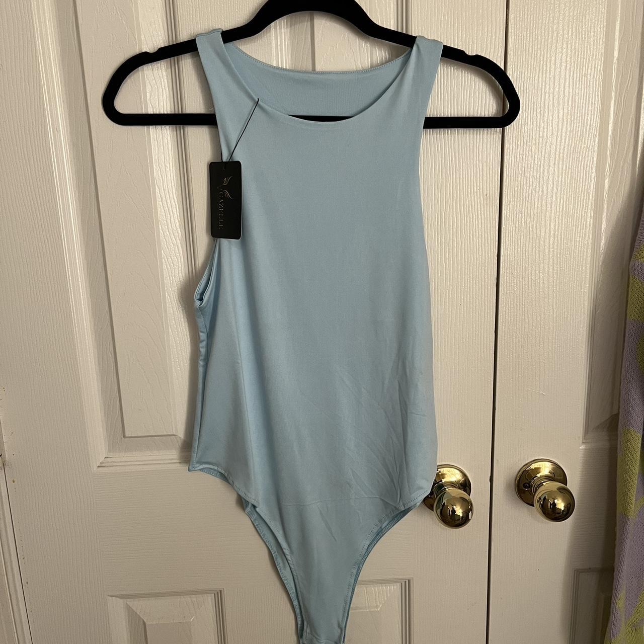 Women's Blue Bodysuit Depop