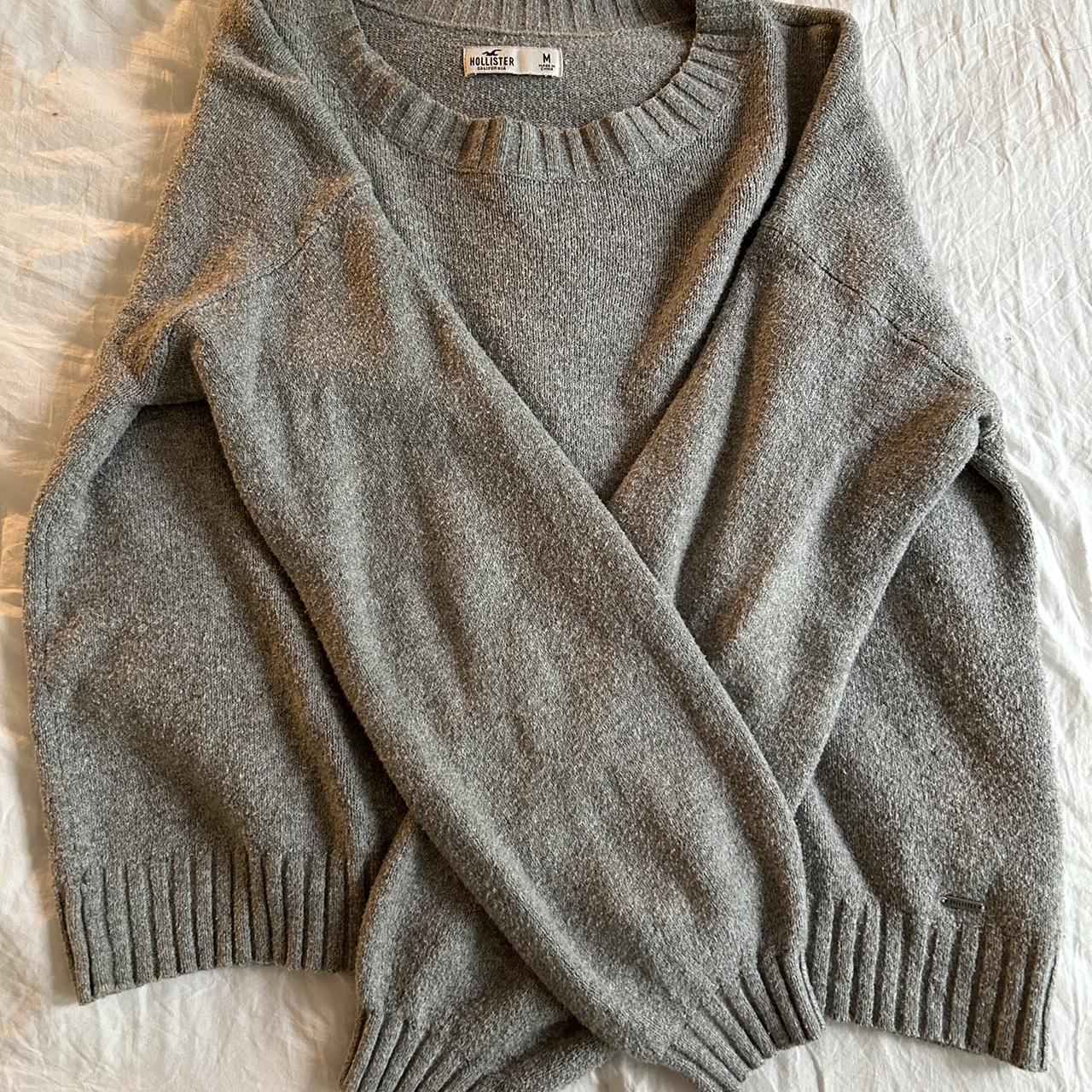 Hollister grey sweater - Depop