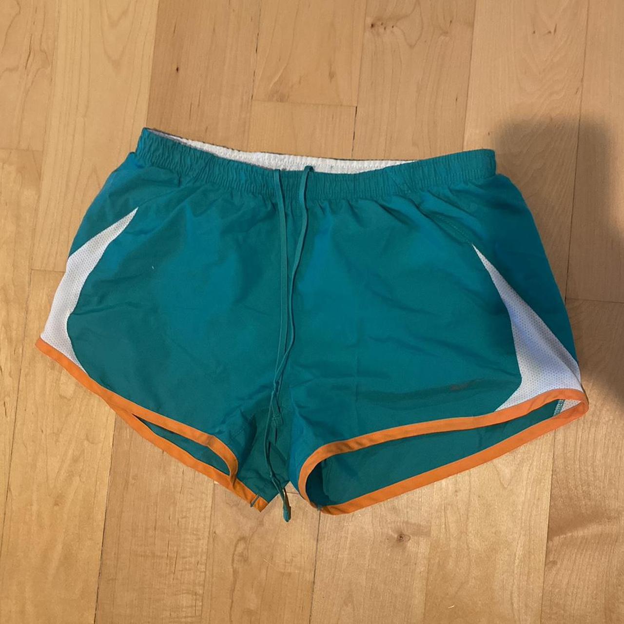 Nike blue and outlet orange shorts