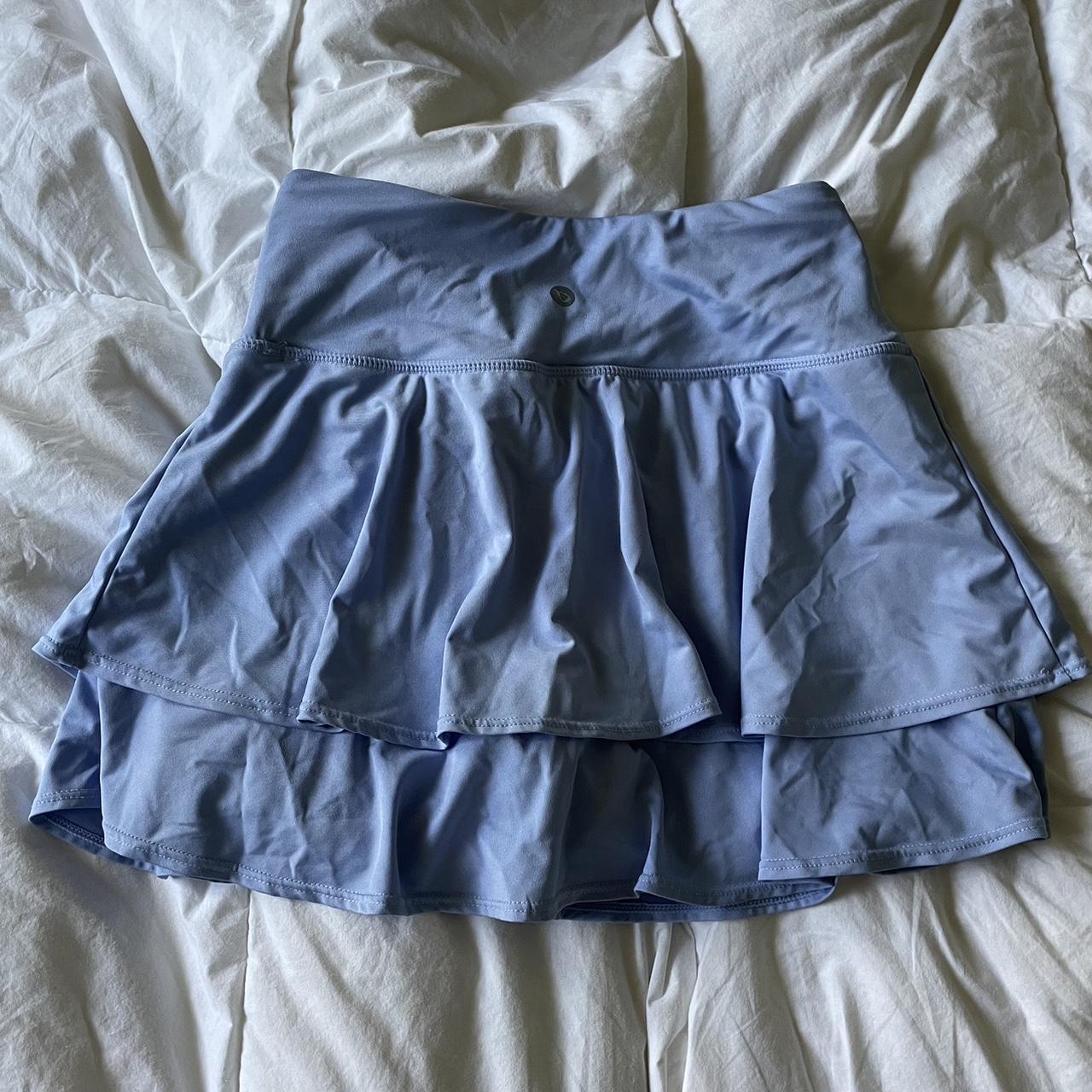 blue tennis skirt w built in shorts used this skirt... - Depop