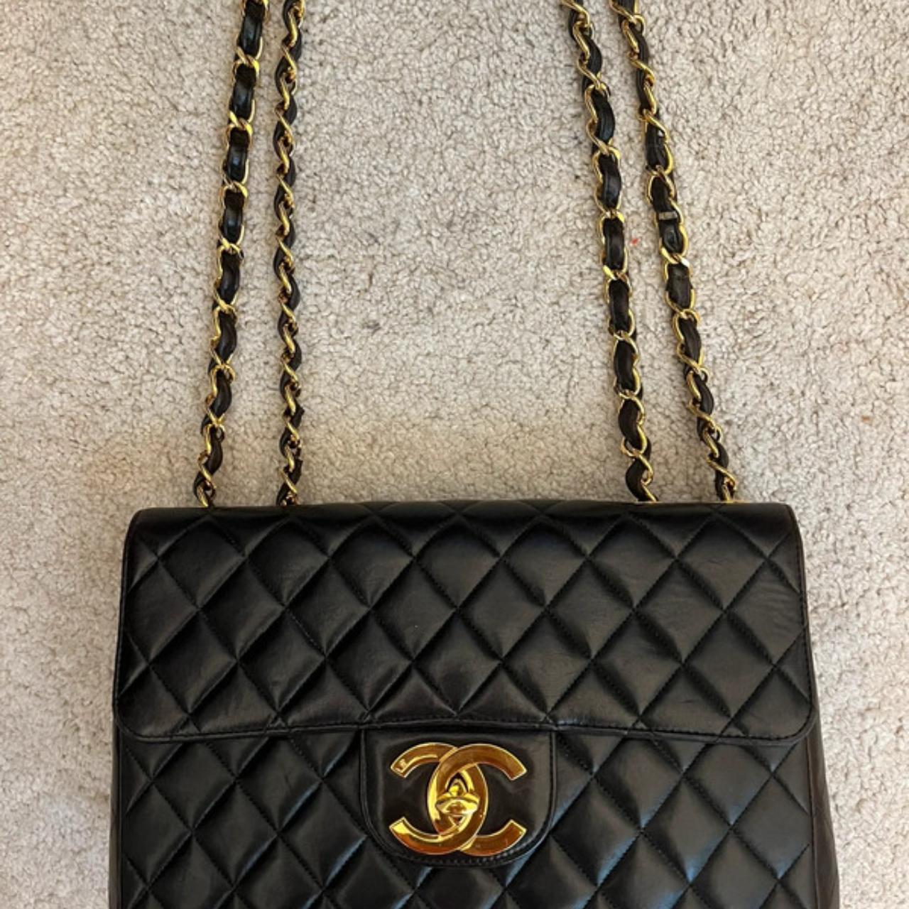 Chanel Timeless Maxi Jumbo Vintage Bag Chanel Depop