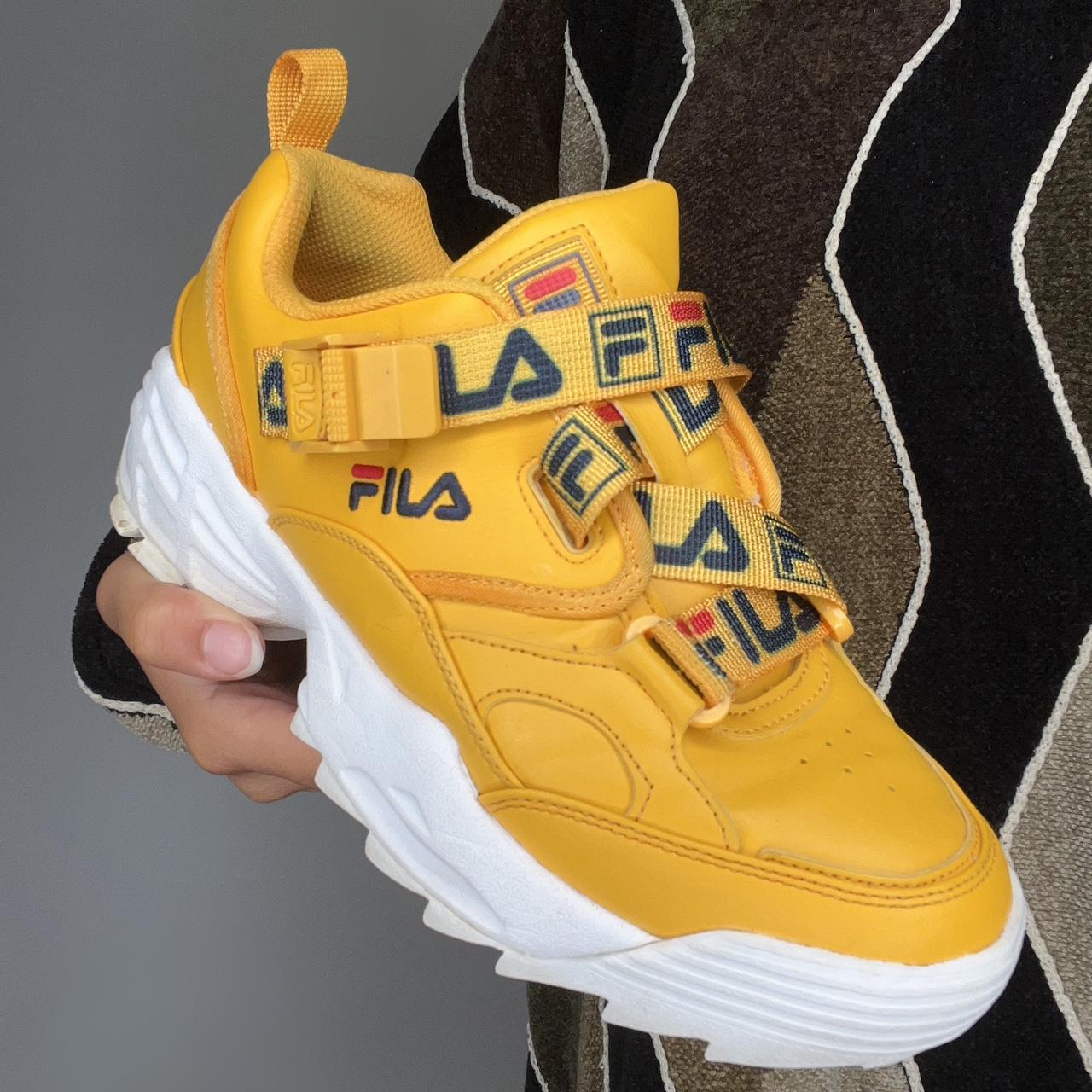 Fila yellow clearance sneakers womens