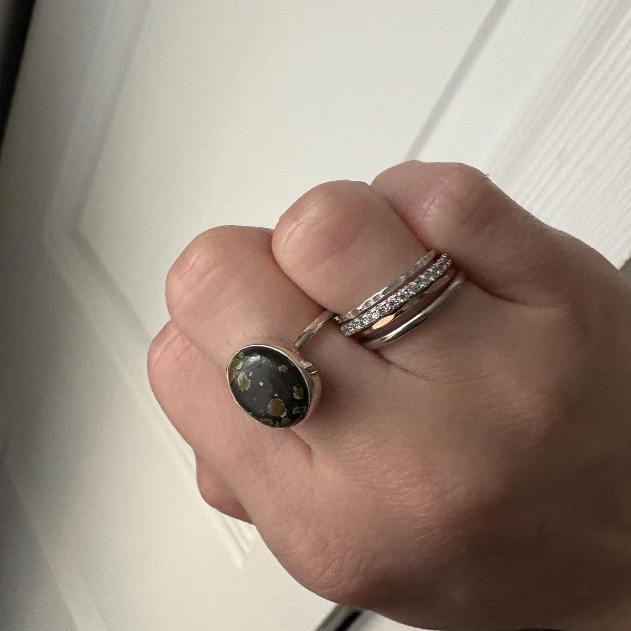 Women's Ring - Silver/Multi – Authentic Dark turq… - image 2