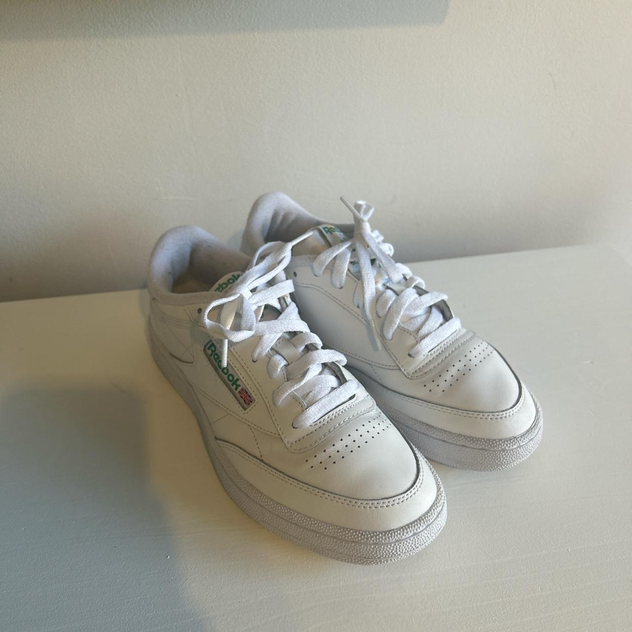 reebok classic white green