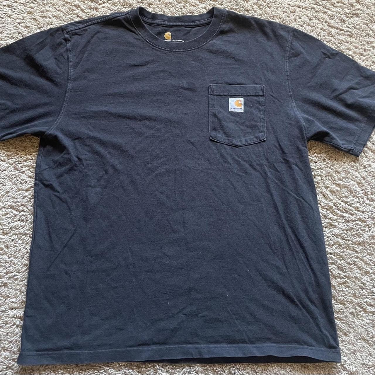 Black Carhartt Shirt Oil stain in the middle - Depop