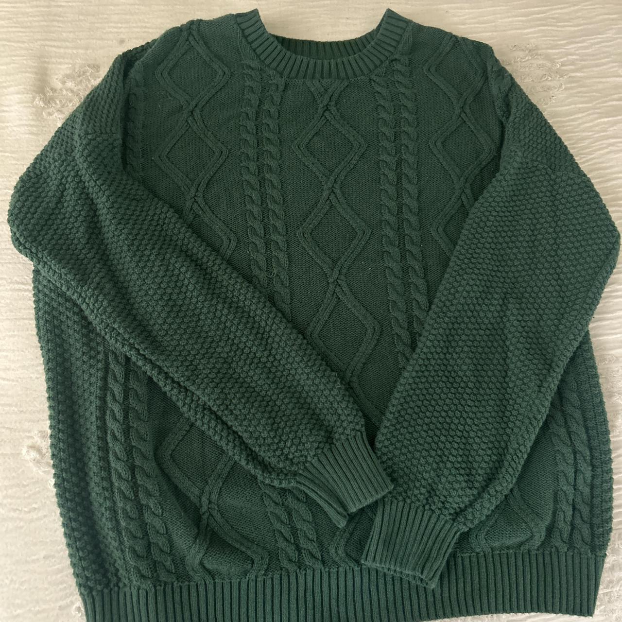 Hollister green sweater best sale