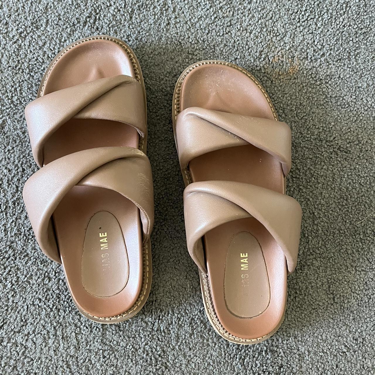 Alias Mae Pecan Therese leather sandals. These are... - Depop