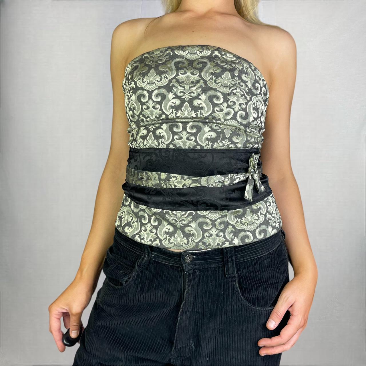 Women's Black and Gold Vest Depop