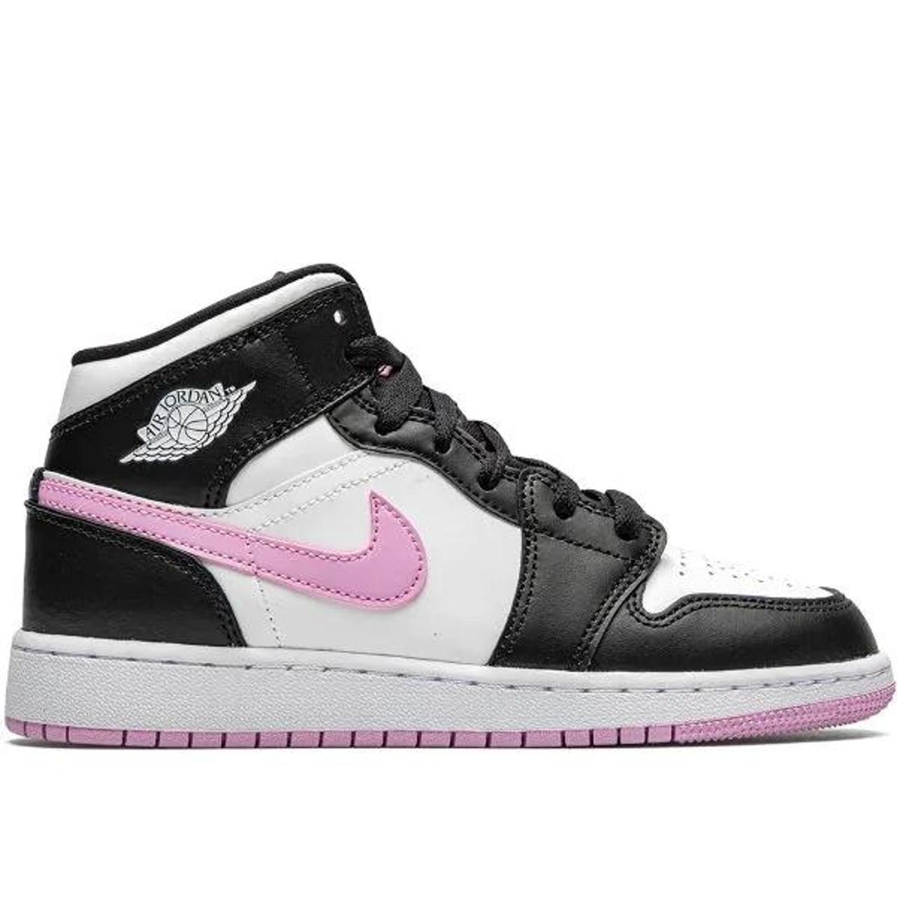 air jordan 1 mid light arctic pink - only worn 3... - Depop