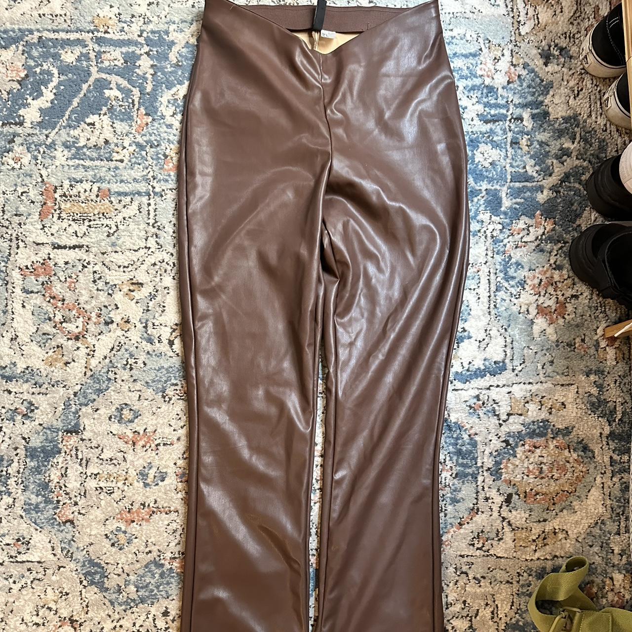 H&M Women's Brown Trousers | Depop