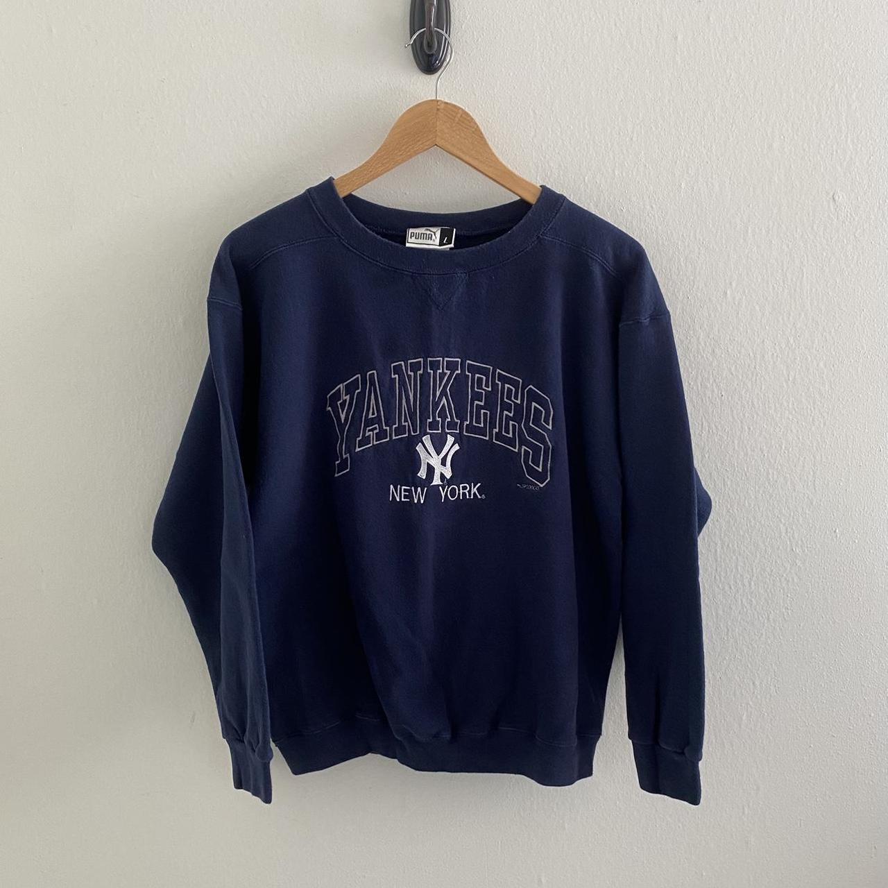 Vintage Puma 🦁 New York Yankees ⚾️ Sweatshirt 😅... - Depop