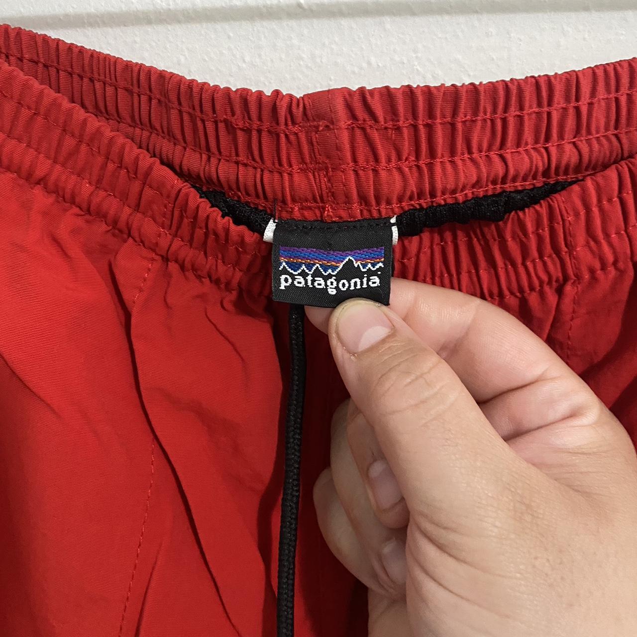 Patagonia baggies deals fire red