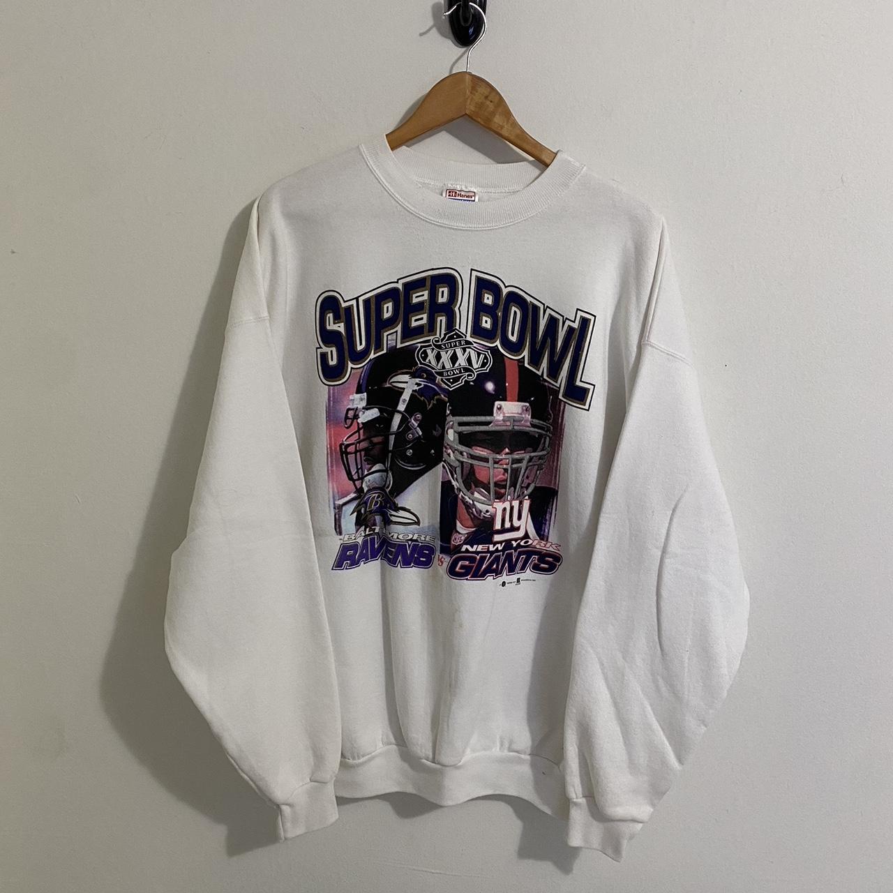 Baltimore Ravens Super Bowl Nike Vintage Crewneck Sweatshirt 