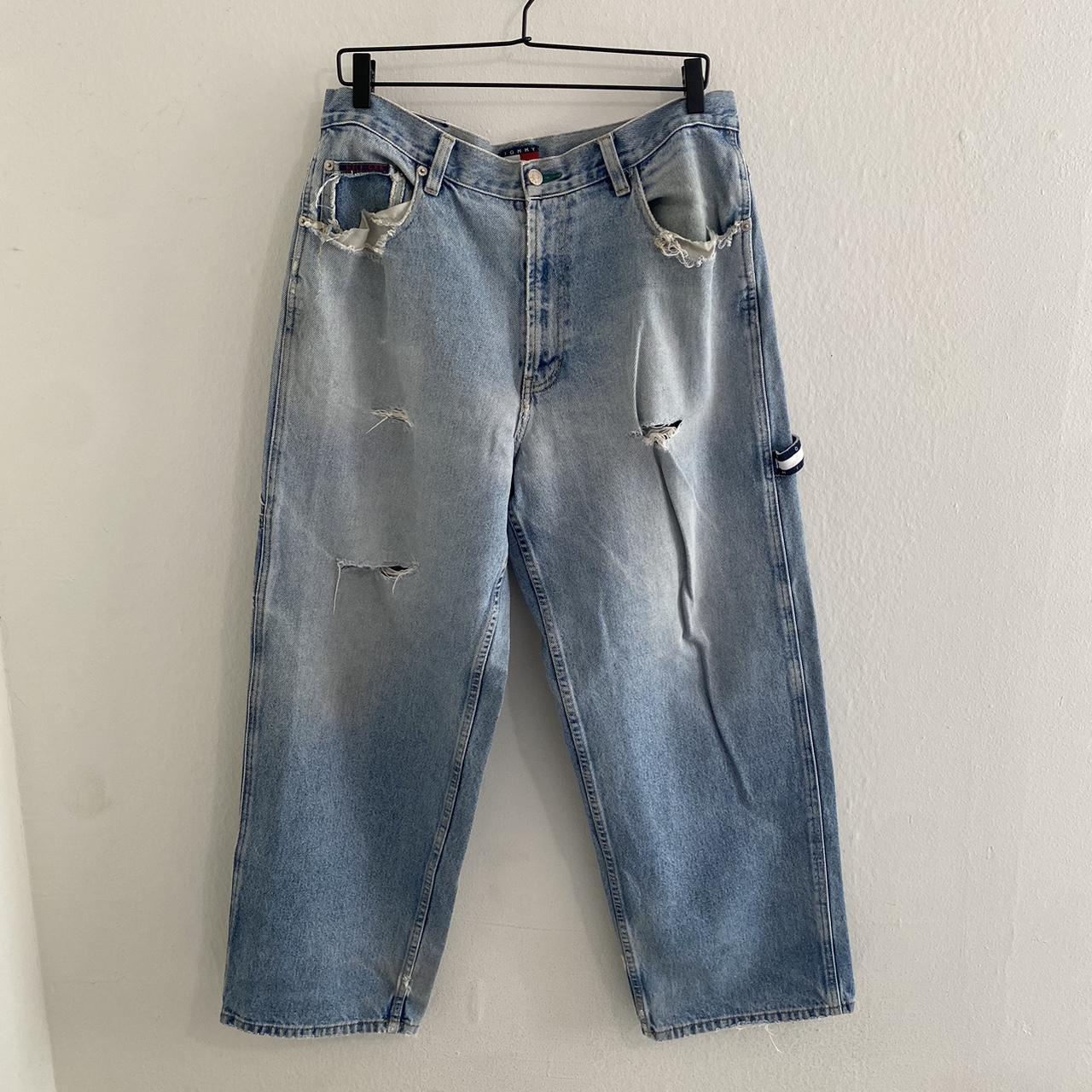 Tommy Hilfiger Vintage Super Distressed 😎 Wide... - Depop