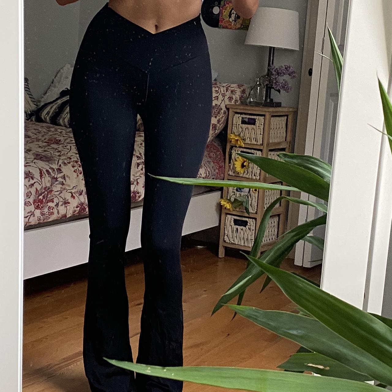 Aerie Women's Black Leggings Depop