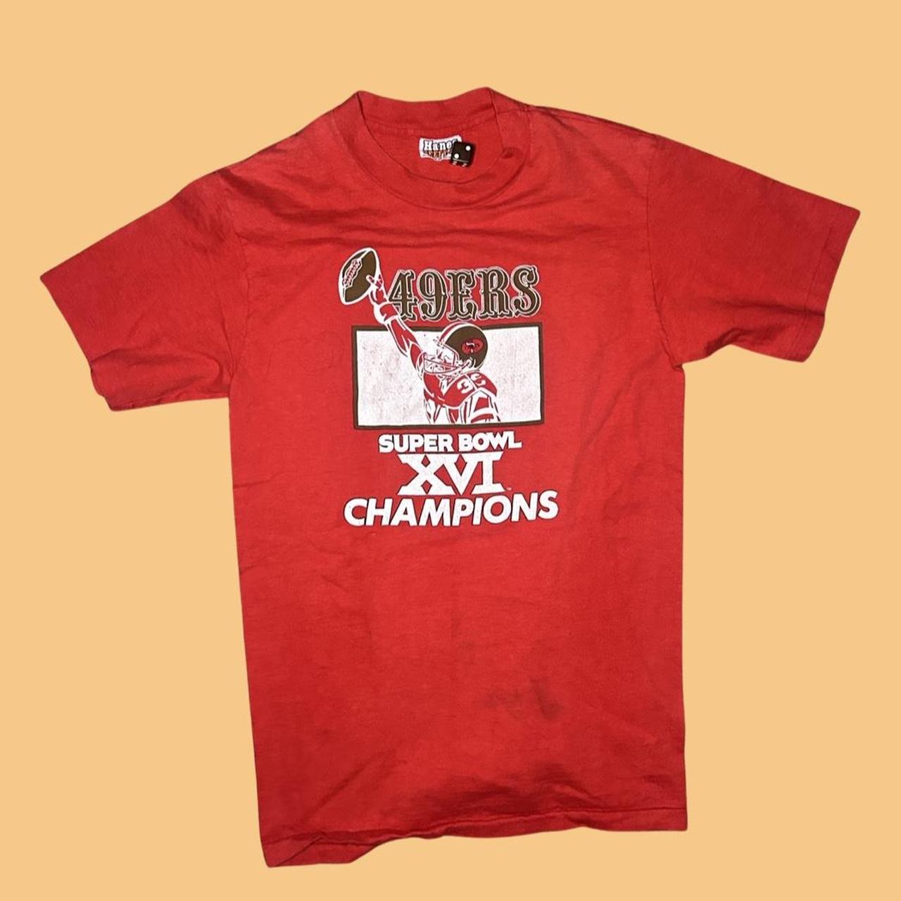 80s San Francisco 49ers Super Bowl XVI Champs t-shirt Small - The