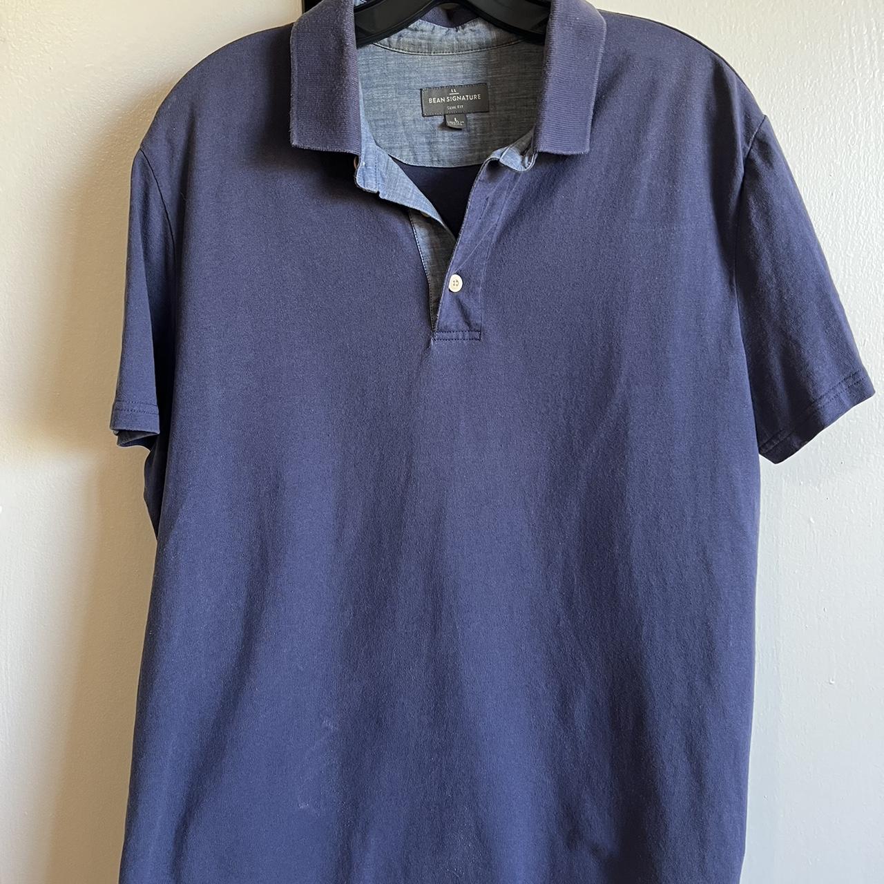 L.L. Bean Signature Classic Blue Polo. Good... - Depop