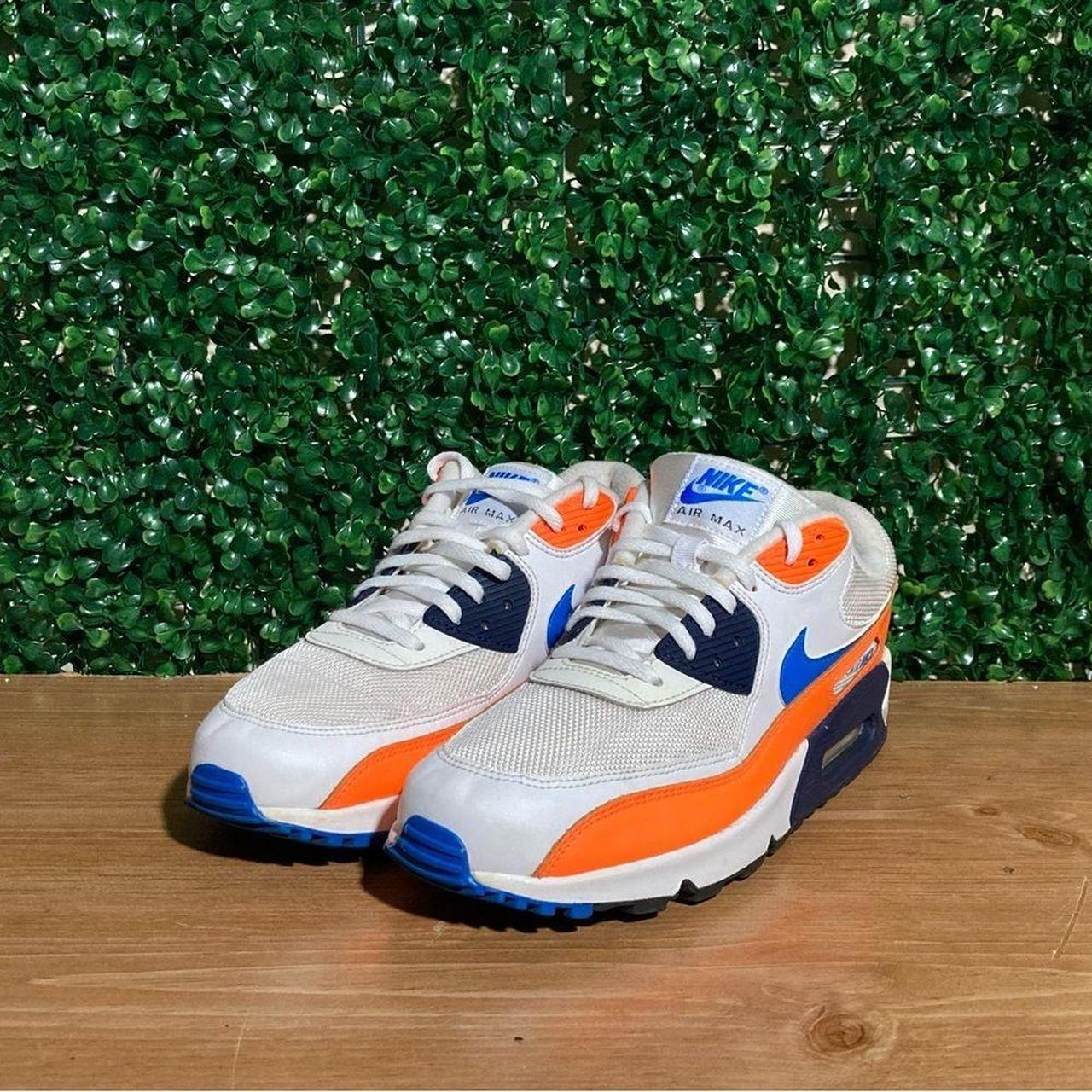 Air max 90 essential orange outlet blue