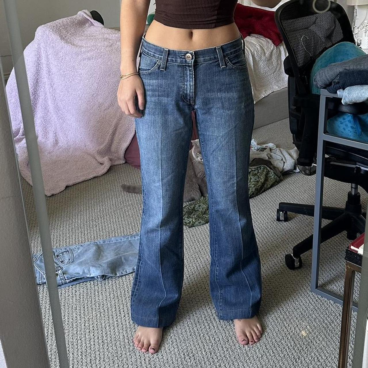 gap y2k low rise bootcut jeans 🫶 great wash and... - Depop